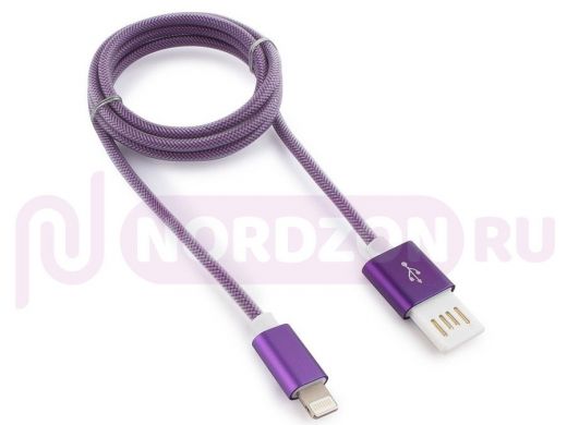 Шнур USB / Lightning (iPhone) Cablexpert CCB-ApUSBp1m армированная оплетка