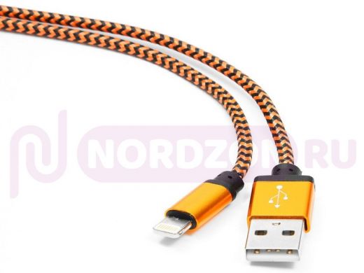 Шнур USB / Lightning (iPhone) Cablexpert CC-ApUSB2oe1m нейлоновая оплетка
