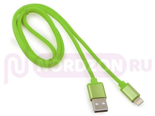Шнур USB / Lightning (iPhone) Cablexpert CC-S-APUSB01Gn-1M зеленый