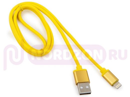 Шнур USB / Lightning (iPhone) Cablexpert CC-S-APUSB01Y-1M желтый