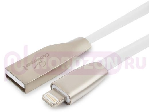 Шнур USB / Lightning (iPhone) Cablexpert CC-G-APUSB01W-0.5M белый