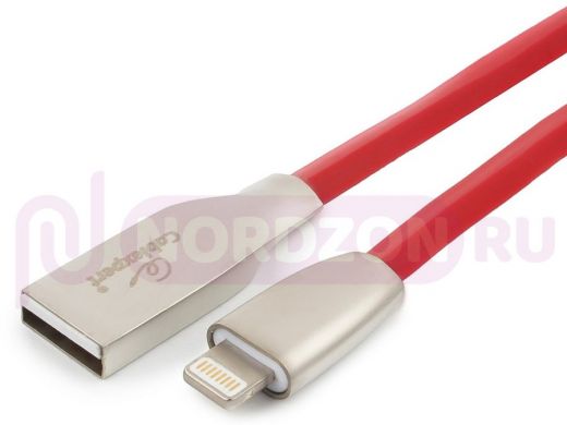 Шнур USB / Lightning (iPhone) Cablexpert CC-G-APUSB01R-1M красный