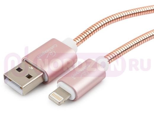 Шнур USB / Lightning (iPhone) Cablexpert CC-G-APUSB02Cu-1M золото