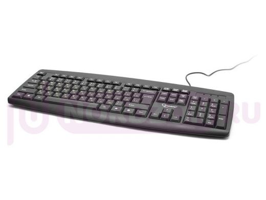 Клавиатура проводная Gembird KB-8351U-BL, USB, черный, 104 клавиши KB-8351U-BL
