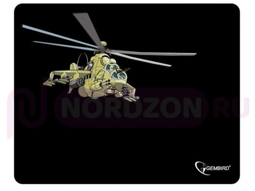 Коврик для мыши Gembird MP-GAME9, рисунок- "вертолет", размеры 250*200*3мм, ткань+резина MP-GAME9