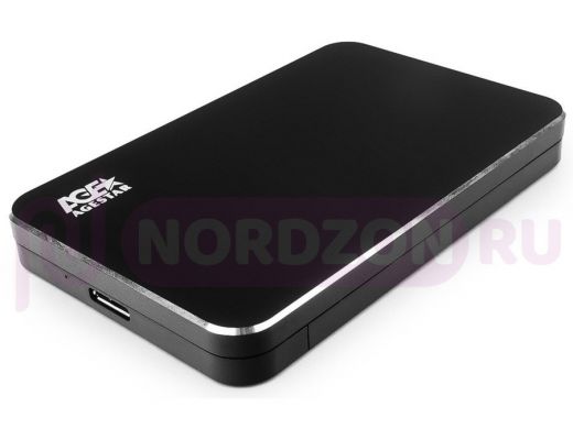 USB 3.0 Внешний корпус 2.5" SATA AgeStar 3UB2A18 (BLACK), алюминий+пластик, черный 3UB2A18 (BLACK)