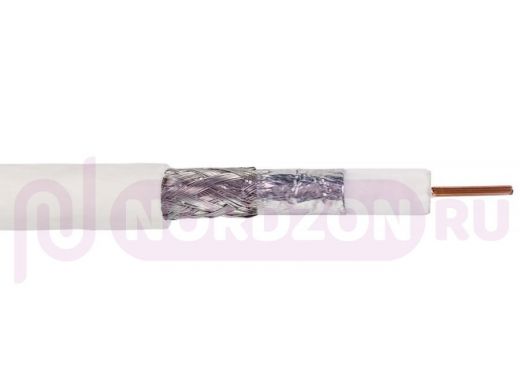 Digiflex  RG6 UEW кабель коаксиальный 75 Ом, оплетка 48%,PVC, белый, коаксиальный 75 Ом, бухта 100м