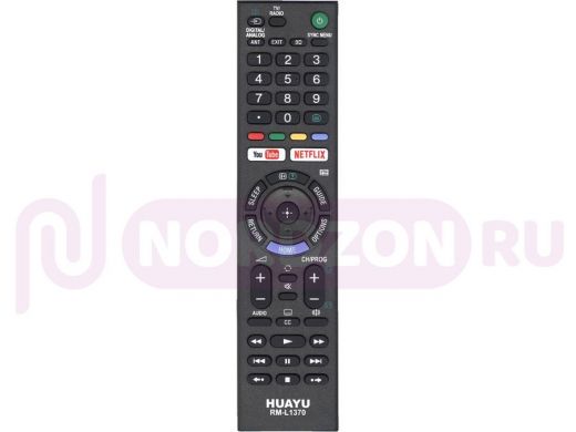 Телевиз. пульт HUAYU (for SONY) RM-L1370 корпус как RMT-TX102D NETFLIX / You Tube  универсальный