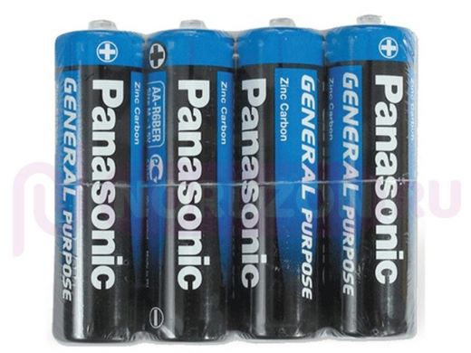 Батарейка R6  Panasonic (в блистере :4шт  , в коробке: 60шт) (цена за 1 элемент)
