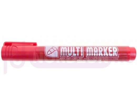 Маркер перманентный Crown Multi Marker 3 мм, красный, пулевидный