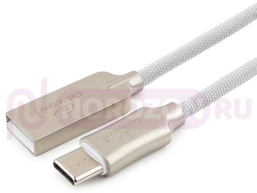 Шнур USB / Type-C Cablexpert CC-P-USBC02W-1.8M, AM/Type-C, серия Platinum, длина 1.8м, белый