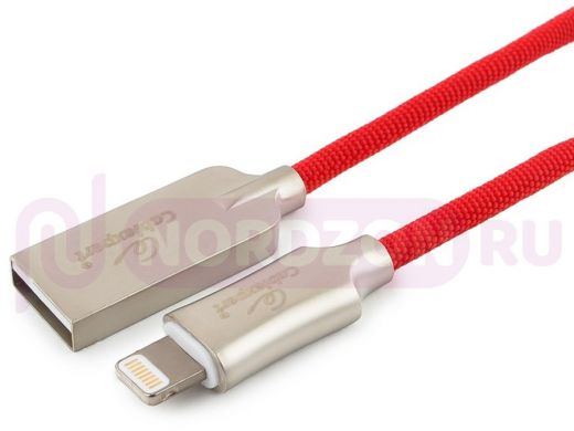 Шнур USB / Lightning (iPhone) Cablexpert CC-P-APUSB02R-1.8M, MFI, AM, серия Platinum, длина 1.8м, к