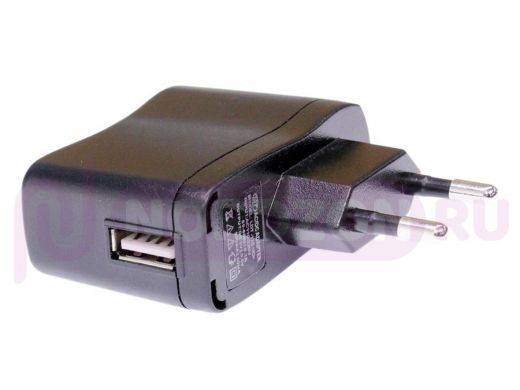 Зарядное устройство с 1USB  LDT-12E   5В, 0.5А,  USB2.0 (female),