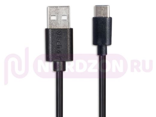 Шнур USB / Type-C BW1407B, 1м, 1,8 А, черный