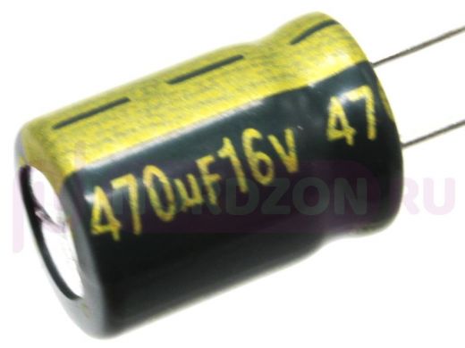 Конденсатор электролитический   470mf x    16V  (8x11,5) komp-105 WL, Jamicon'