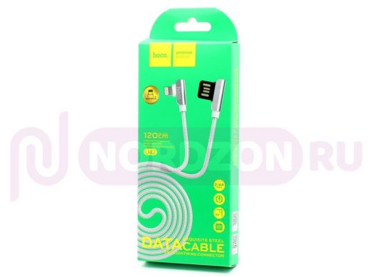 Шнур USB / Lightning (iPhone) Hoco U42 Premium, (120см), белый, Exquisite