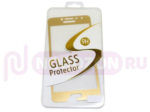 Защитное стекло Asus Zenfone 3 Max 5,5 (ZC553KL), Full Glass - Base G, золото