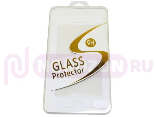 Стекло защитное Honor V10, Full Glass - Base G, белое