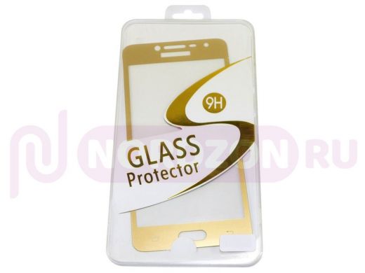 Стекло защитное Huawei Nova Plus 2, Full Glass - Base G, золото