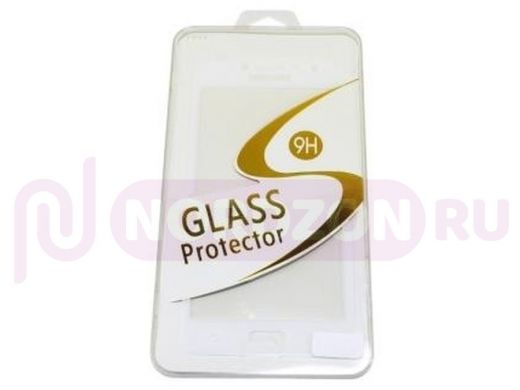 Защитное стекло Samsung Galaxy J3 (2018), Full Glass - Base G, белое