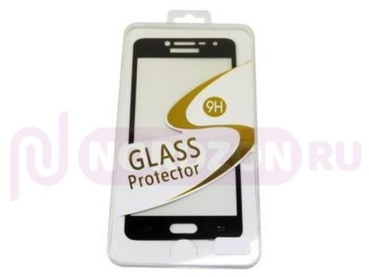 Защитное стекло Samsung Galaxy J3 (2018), Full Glass - Base G, чёрное