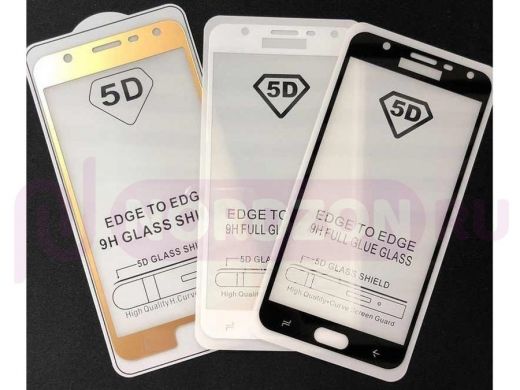 Защитное стекло Samsung Galaxy J7 Prime (2018), Full Glass - Full GC, белое, тех.пак.