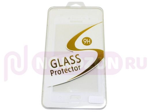 Защитное стекло Samsung Galaxy А8 Plus (2018), A730, Full Glass - Base G, белое