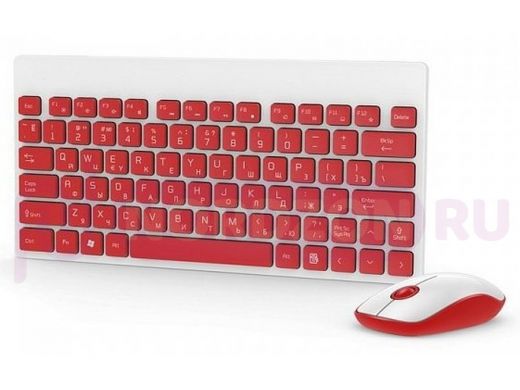 Беспроводной комплект клавиатура+мышь Smartbuy 220349AG красно-белый