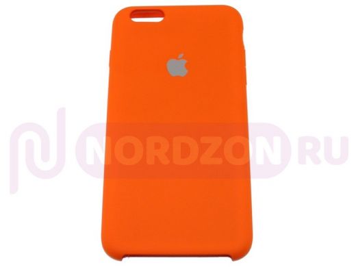 Чехол iPhone 6/6S Plus, Silicone Case, color, оранжевый