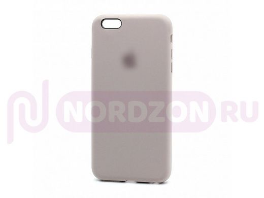 Чехол iPhone 6/6S Plus, Silicone Case, покрытие Soft touch, с лого, полная защита, 007, лиловый