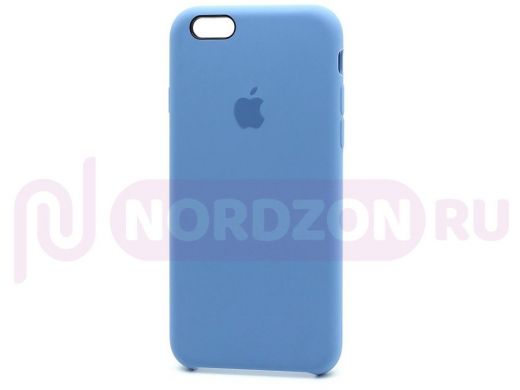 Чехол iPhone 7/8, Silicone Case, покрытие Soft touch, с лого, 020, синий