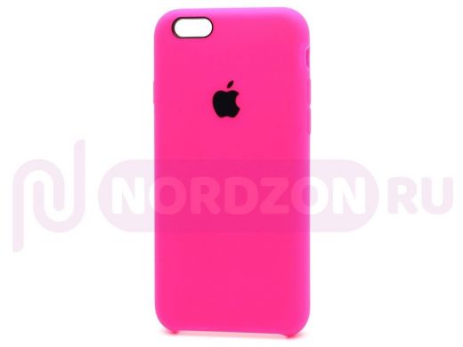 Чехол iPhone 7/8 Plus, Silicone Case, покрытие Soft touch, с лого, 040, розовый