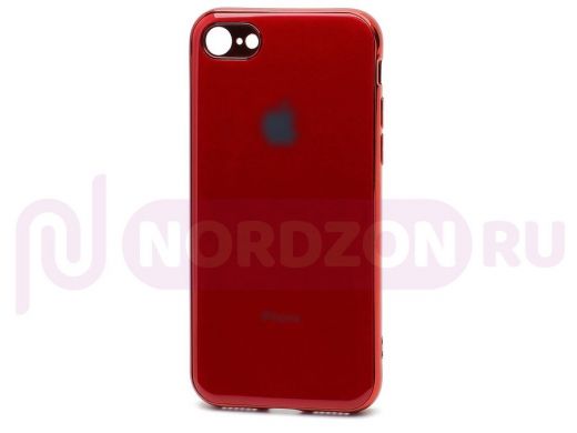 Чехол iPhone X/XS, Silicone Case Onyx, силикон, красный