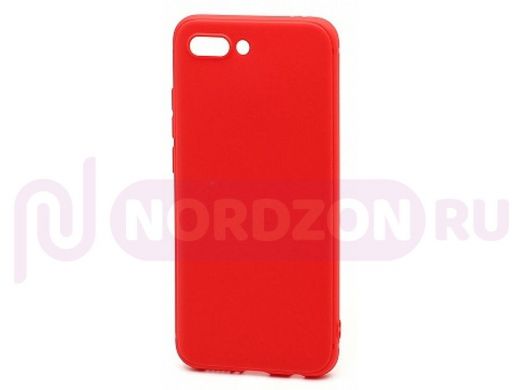 Чехол iPhone XS Max, QU Lovely Fruit, силикон, матовый, красный