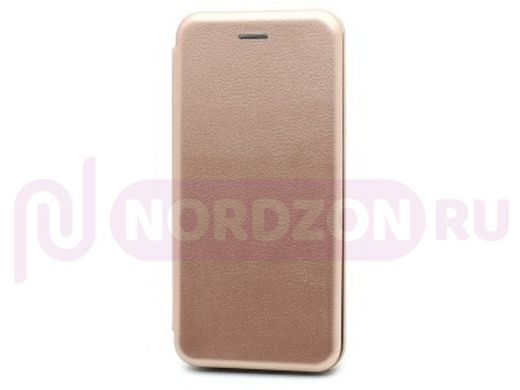 Чехол Samsung A505/Galaxy A50 (2019), BF, книжка с кожаной вставкой, розовый