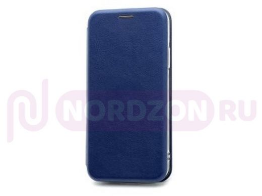 Чехол Samsung J7 Prime/G610/Galaxy J7 Prime, BF, книжка с кожаной вставкой, синий