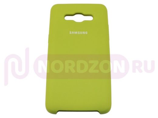 Чехол Samsung J200/Galaxy J2 (2015), Silicone Case, color, зелёный