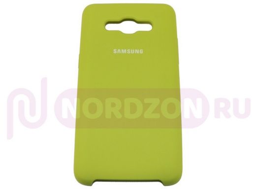 Чехол Samsung J500/Galaxy J5 (2015), Silicone Case, color, зелёный