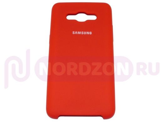 Чехол Samsung J7 Prime/G610/Galaxy J7 Prime, Silicone Case, color, красный
