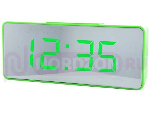 Часы эл. VST886Y-4 зел.цифры(без блока)