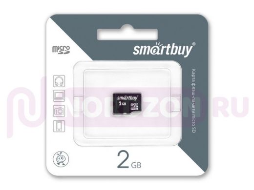 Карта памяти  micro SD    2GB  Smartbuy, без адаптера