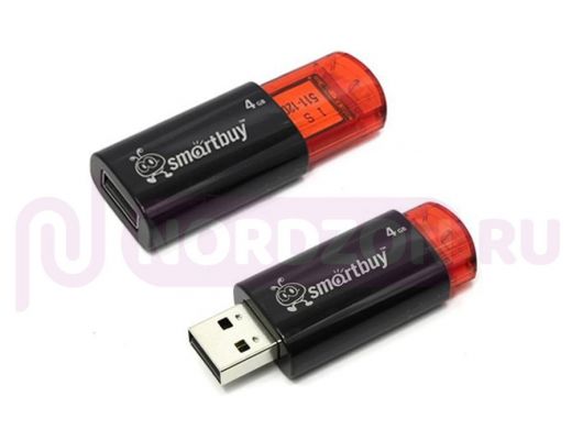 Накопитель USB   4GB  Smartbuy  Click Black