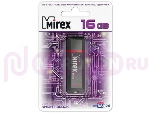 Накопитель USB  16GB  Mirex  Knight Black