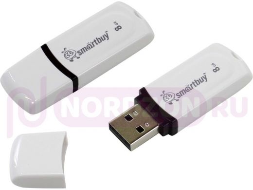 Накопитель USB  16GB  Smartbuy Paean White