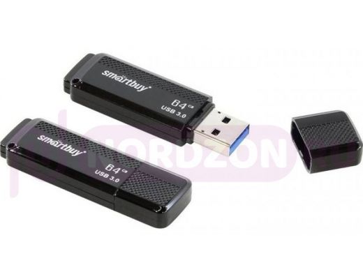 Накопитель USB  64GB  Smartbuy  Dock Black (USB 3.0)