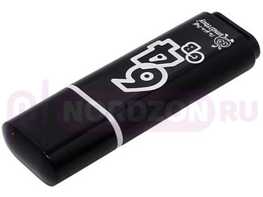 Накопитель USB  64GB  Smartbuy  Glossy Black