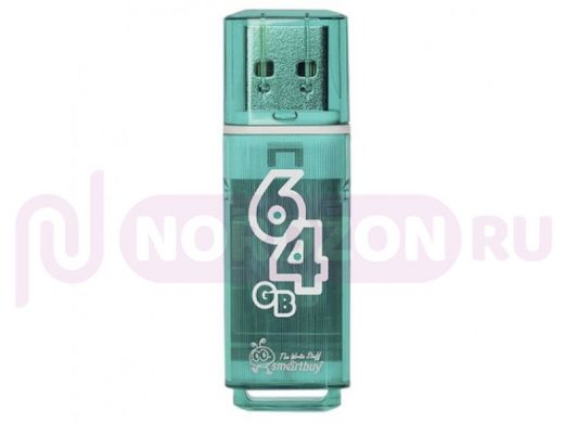 Накопитель USB  64GB  Smartbuy  Glossy Green