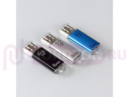 Накопитель USB  64GB  Smartbuy  V-Cut Black