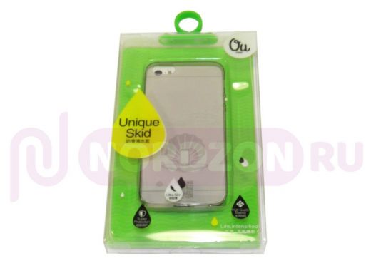 Чехол iPhone 6/6S, QU Unigue Skid, силиконовый, в упаковке, прозрачный