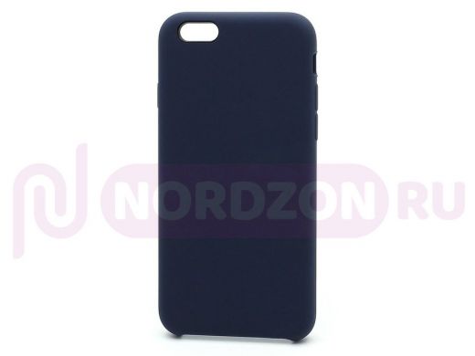 Чехол iPhone 7/8 Plus, Silicone Case, покрытие Soft touch, без лого, 008, тёмно сини